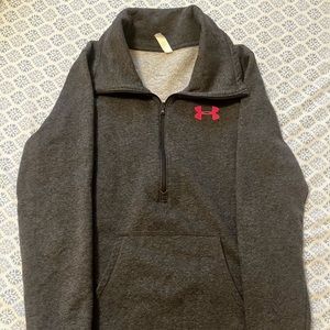 Under Armour Fleece 1/2 Zip in Gray